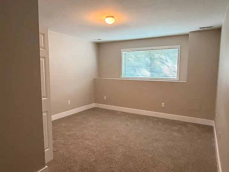 Spare room with washer/dryer, downstairs