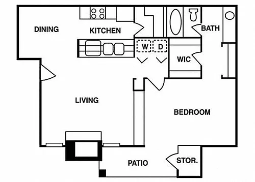 Floor plan 1B