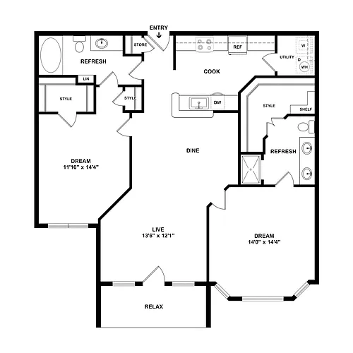 Floor plan B2