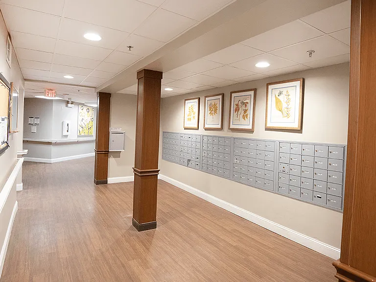 Mailboxes are Inside the Building