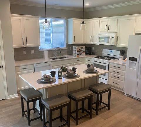 Open Kitchen with new island - storage and seating