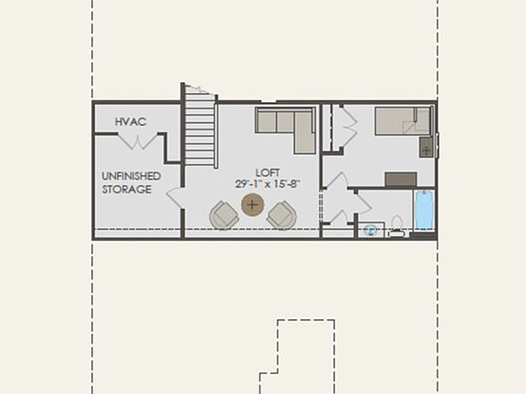 Second Floor 2 br 2 ba