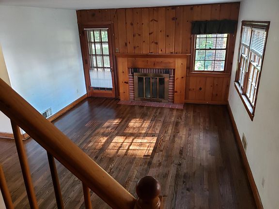 Living room (newly refinished hardwood floors)