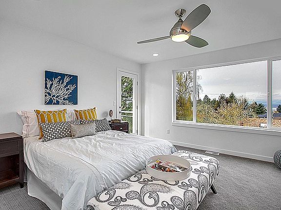 Master bedroom with view