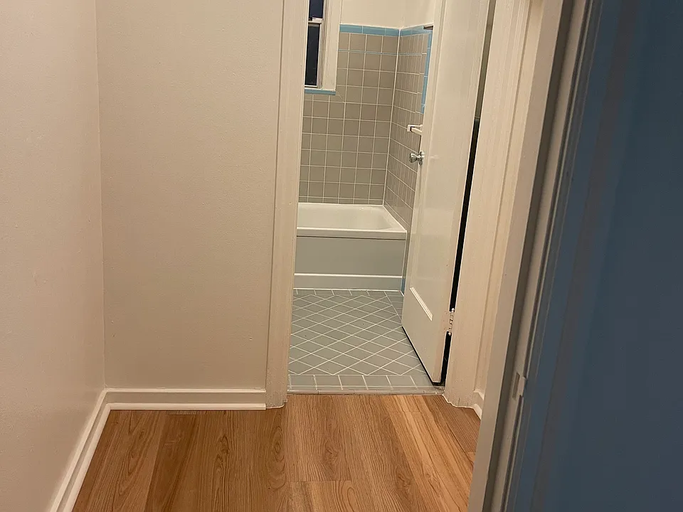 Walk through closet and bath