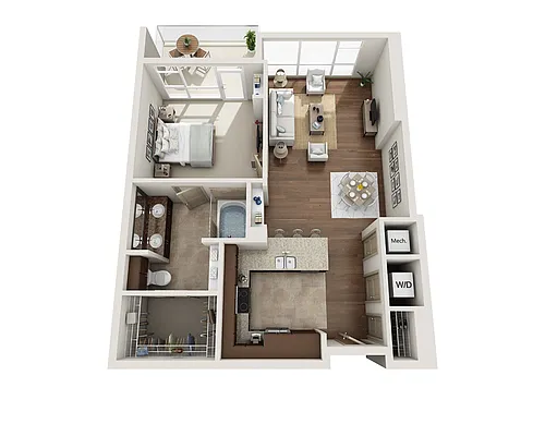 Floor plan Plan B (A1B)