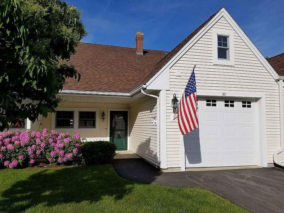Front door, porch & garage