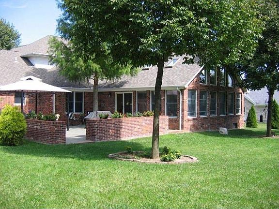 REAR VIEW WITH PATIO