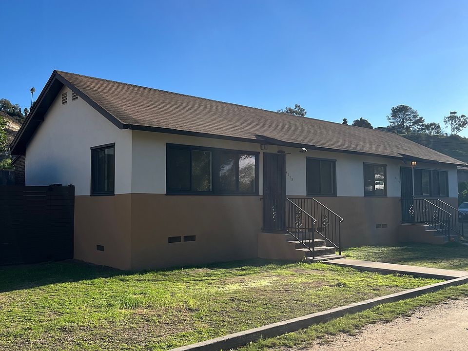 This is a duplex. The unit for rent is on the left.