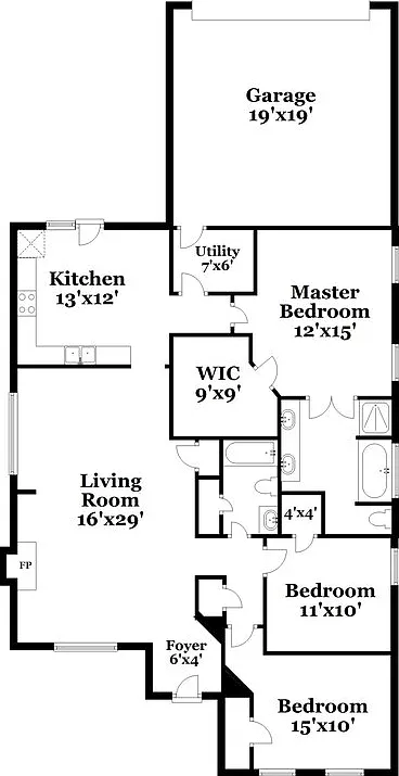 3 bed, 2.0 bath, 1485 sqft, $2,015 — Photo 2