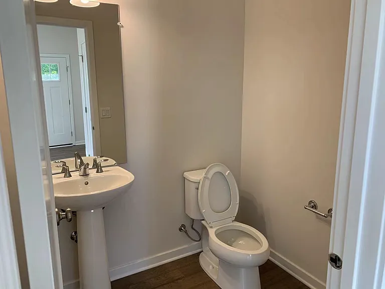 Living level: powder room.