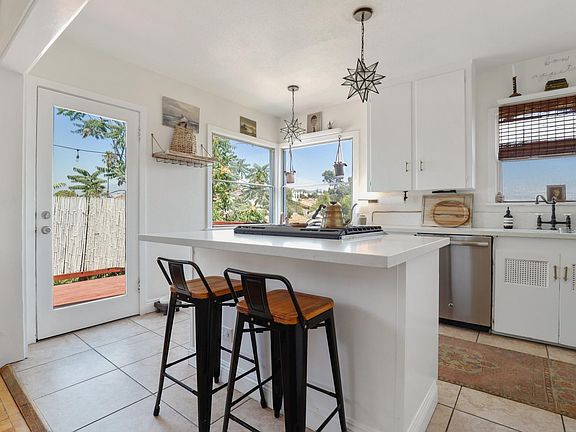Open kitchen with natural light and views.