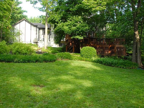 Backyard with deck