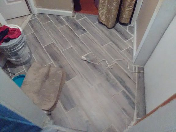 Back Hall way tile floor