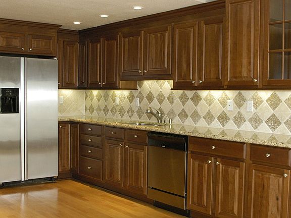 Custom tile backsplash