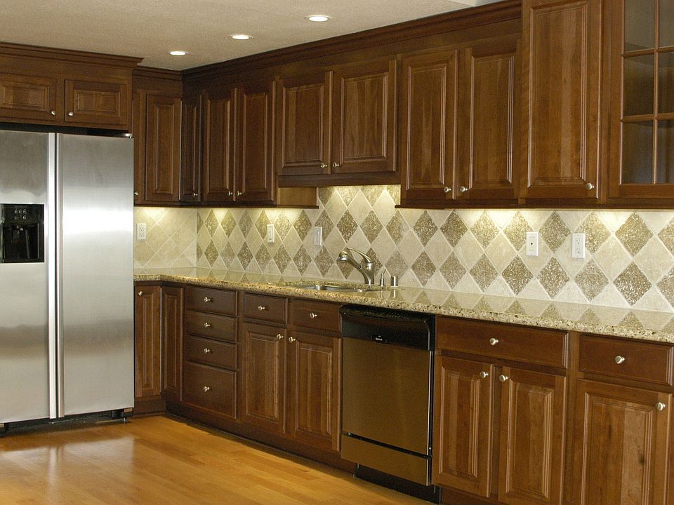 Custom tile backsplash