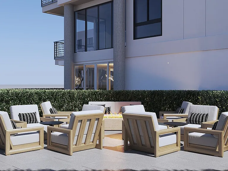 The Astrie Apartments Outdoor Seating Area