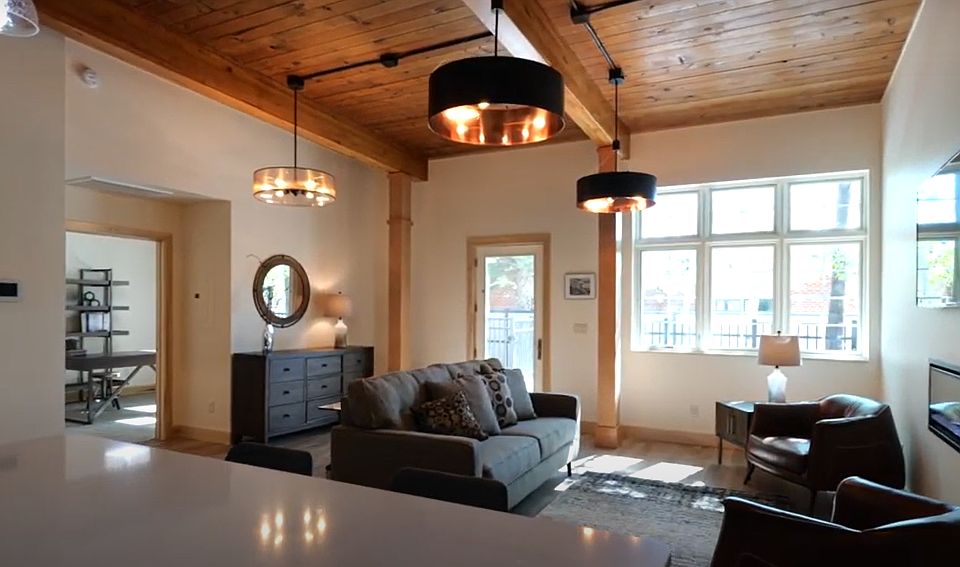 Staged living room.