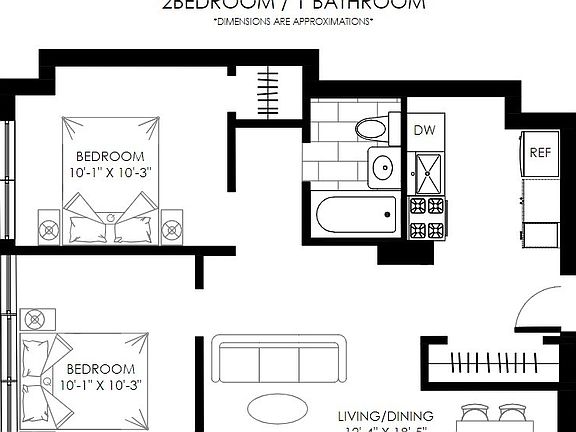2nd image of 301 E 47th St APT 7G