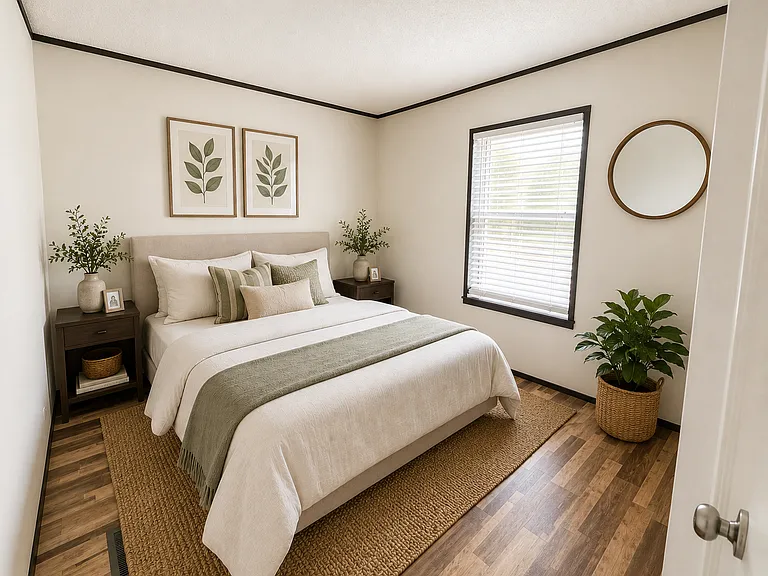Staged Guest Bed