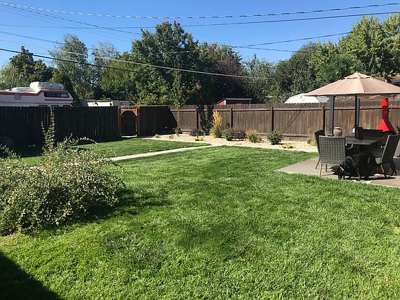 Exterior, back lawn.