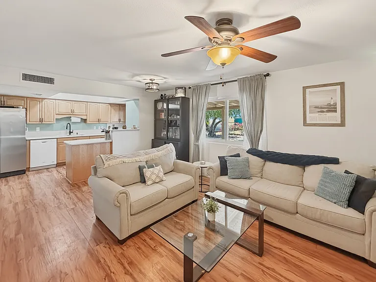 Living room from carport door