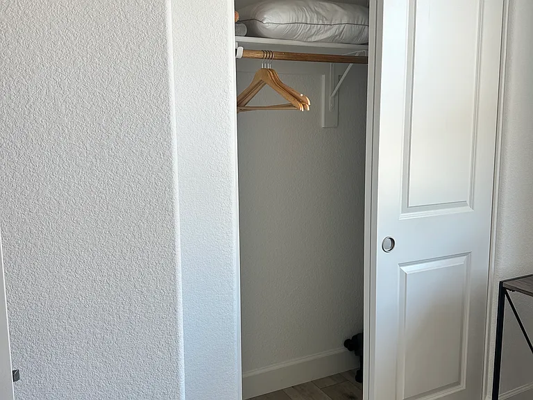 closet in the bedroom