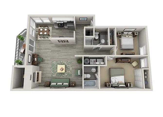 Floor plan 2X2