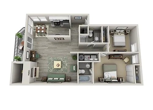 Floor plan 2X2