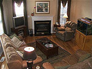 Living Room - Fireplace, Hardwoods, Many Windows