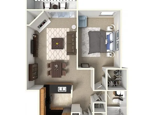 Floor plan 1 Bedroom