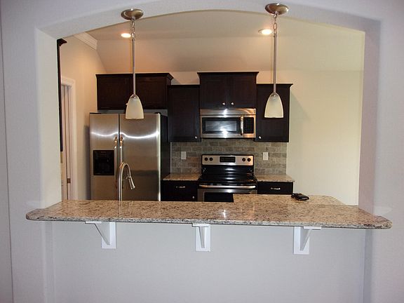 Kitchen view from living room