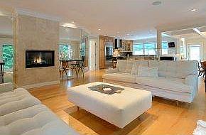 LR with Raised Glass Fireplace