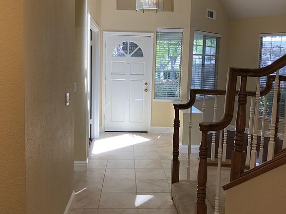 View of the front entrance from inside