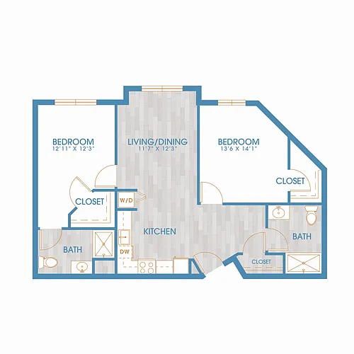 Floor plan 2X2 I