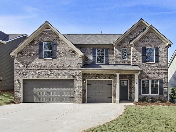 Front elevation with brick