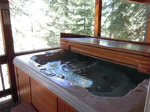 Inviting hot tub