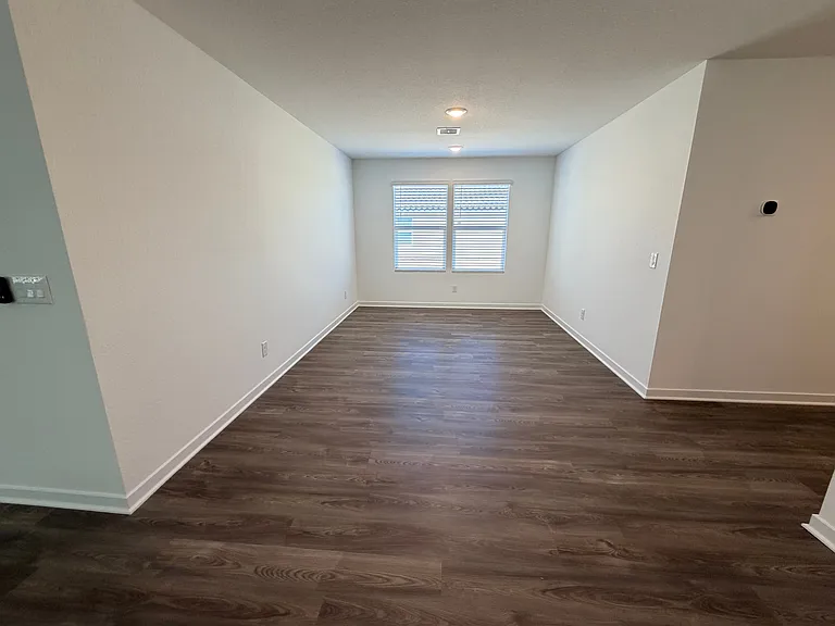 Very spacious and right off of the kitchen