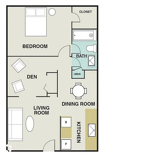 Floor plan 1X1D
