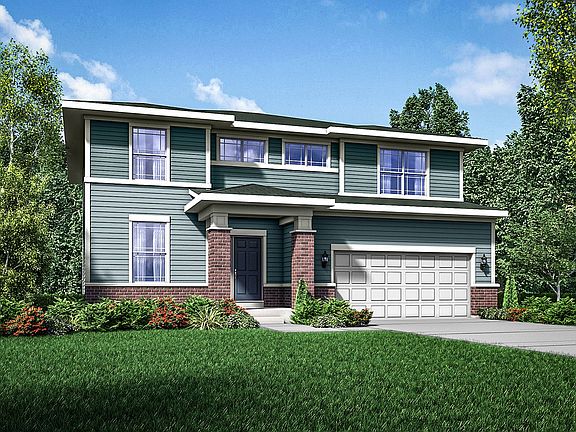Prairie exterior elevation rendering Sulton by William Ryan Homes