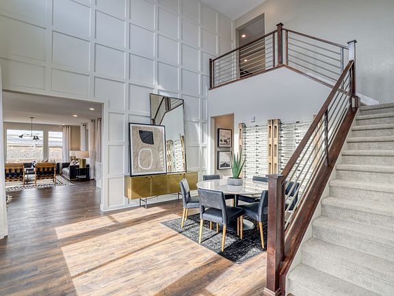 The two-story Marsala boats soaring ceilings and tons of livable space.