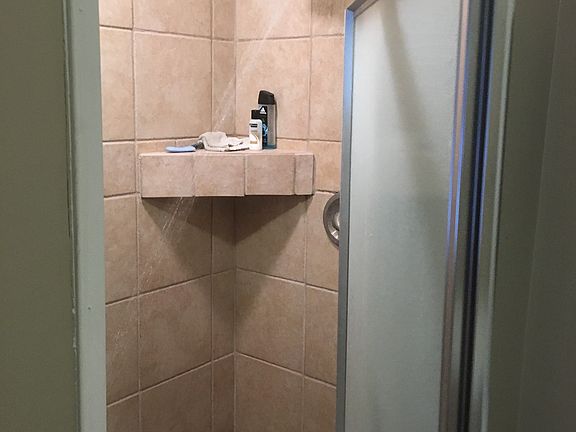 Nice walk in shower in hall 