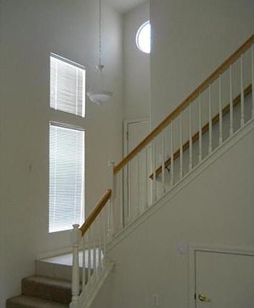 attractive stairway and entry