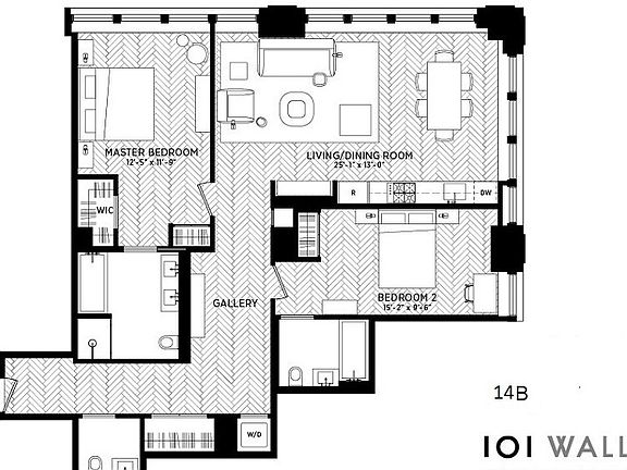 2nd image of 101 Wall St #14B