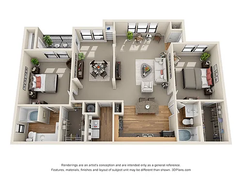 Floor plan Deerwood - B3
