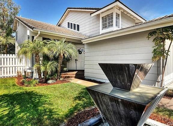 Beautiful frontyard fountain