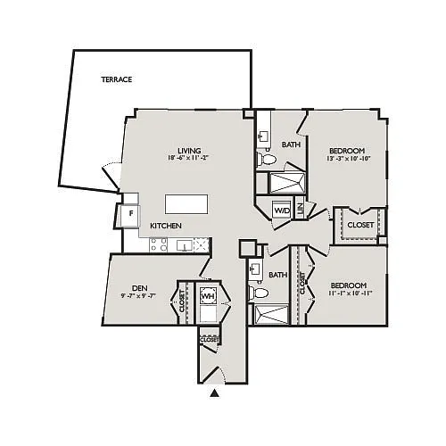 Floor plan Potomac Penthouse