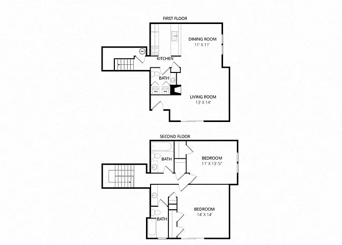 Floor plan Large Double Townhome