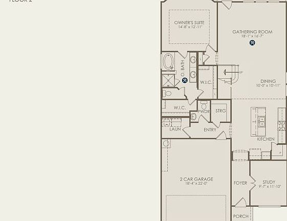 Hamilton Floor Plan, Quick Move-In Home, Floor 1