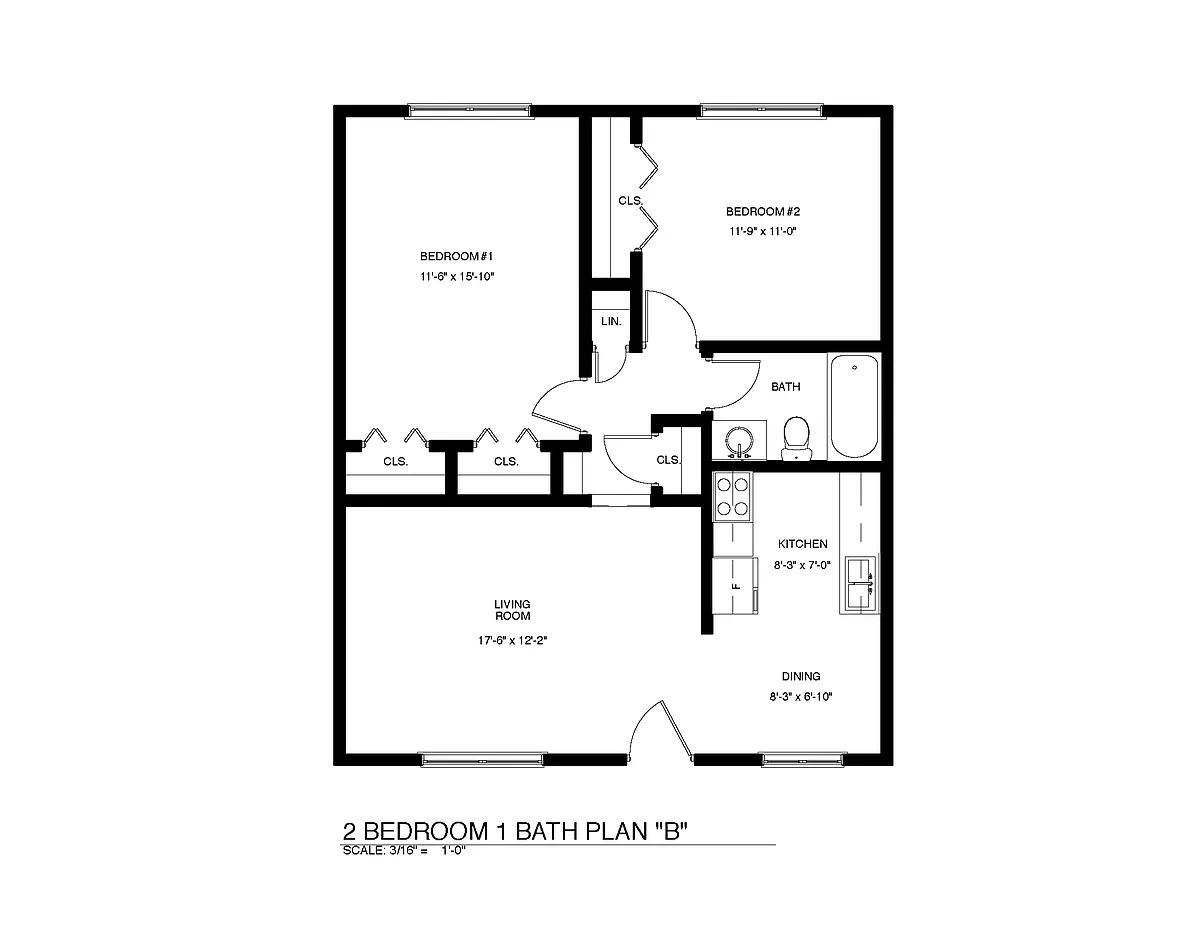 Floor plan 2B-P